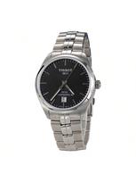 T-Classic PR 100 Automatinis mechaninis laikrodis, Baltas/Juodas ciferblatas, Nerūdijančio plieno apyrankė, Vyriškas laikrodis T101.407.11.031.00/ T101.407.11.051.00 juoda