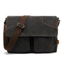 New Waterproof Canvas Bag, One Shoulder Crossbody, Unisex Popular Student Backpack juoda