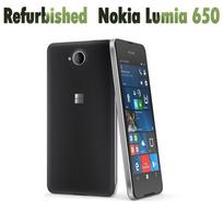Atnaujintas atrakintas originalus Nokia Lumia 650 mobilusis telefonas, keturių branduolių, 16GB ROM, 1GB RAM, dviejų SIM kortelių/vienos SIM kortelės, 4G, WIFI, GPS, 8 MP Single SIM No charger balta
