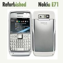 Atnaujintas originalus atrakintas Nokia E71 mobilusis telefonas su QWERTY klaviatūra ir 1 SIM kortele No charger pilka spalva