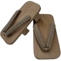 Traditional craftsmanship passed down through 300 Kiso Nezuko Geta for beige striped traditional made in years (wooden clogs) men, two-toothed, rožinė taure spalva