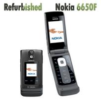 Atnaujintas originalus Nokia 6650 Fold mobilusis telefonas su 1 SIM kortele No charger sidabras