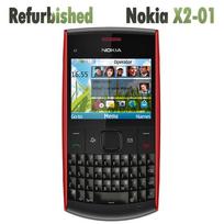 Atnaujintas originalus Nokia X2-01 mobilusis telefonas su 1 SIM kortele No charger juoda