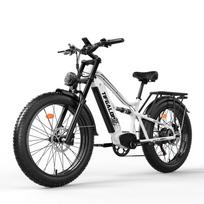 TIFGALOP ES7 750W Elektrinis dviratis suaugusiems 52V 19Ah didelės talpos baterija 26  storos padangos Visureigis Elektrinis dviratis l Variklis Kasdienis važiavimas į darbą Kalnas balta