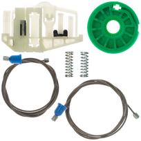 BMW 3 E90 E91 05-12 kairės galinės elektrinės lango pakėlimo mechanizmo taisymo komplektas