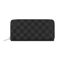 Louis Vuitton Zippy Patikrintas Dizainas Užtrauktuku Piniginė Vyriška piniginė Pilka N00056 Gift Set(Basic Set+Box+Shopping Bag)