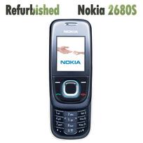 Atnaujintas originalus Nokia 2680 Slide mobilusis telefonas su 1 SIM No charger juoda
