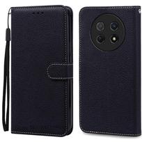 Dėklas Huawei Nova Y91 Dėklas Huawei Nova Y91 Atverčiamas Odinis Piniginės Dėklas Huawei Nova Y91 Silikoninis Dangtelis Coque Fundas for Huawei Nova Y91 juoda