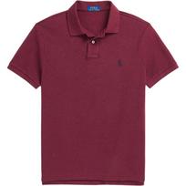Polo Ralph Lauren Ss25 Small Pony Logo Embroidered Pullover Short Sleeve Polo Shirt Men Polo Shirts Burgundy 710937293-061 XL