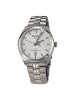 T-Classic PR 100 Automatinis Mechaninis Laikrodis, Baltas/Juodas Ciferblatas, Nerūdijančio Plieno Apyrankė, Vyriškas Laikrodis, Modelio Nr.. T101.407.11.031.00 sidabras