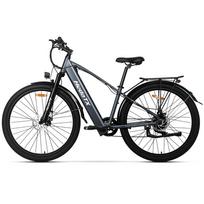 Hedatx TX1 Elektrinis dviratis 500W 48V 13Ah 29*2.1 colio padangos Miesto kelionėms E-bike Mechaninis diskinis stabdys 7 pavaros su galine bagažine 29 pilka