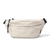 Unisex Minimalist Crossbody Fanny Pack: Lightweight, Single-Shoulder, Chest Bag for Casual Outdoor Sports pilkšvai balta