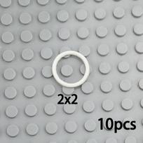 10Pcs 2x2 3x3 4x4 5x5 Rubber Band Belt For Leduo Technic Elastic Cross Section Round Pulley 85543 85544 85545 85546