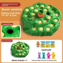 Rabbit Trap Board Desktop Game For Children With Plastic Material And Family Gathering Play Three Deluxe orange