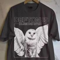 Deftones Roko Grupės Marškinėliai, Deftones Diamond Eyes Unisex Juodi Marškinėliai M