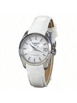 Tissot Šveicariškas Automatinis Mechaninis Moteriškas Couturier Laikrodis - Powermatic 80 su Perlamutrini Ciferblatu, Modelis T035.207.16.116.00 balta