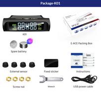 E-ACE saulės energija TPMS automobilių padangų slėgio aliarmo stebėjimo sistema automatinės apsaugos signalizacijos sistemos padangų slėgio temperatūros įspėjimas K01-External Sensor
