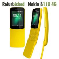 Atnaujintas originalus Nokia 8110 4G mobilusis telefonas No charger geltona