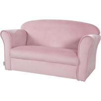 Roba „Lil Sofa“ vaikiška sofa su porankiais, rožinė