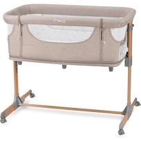 MoMi SMART BED 4-in-1 daugiafunkcinė kūdikio lovytė ir maniežas, reguliuojamo aukščio, su čiužiniu