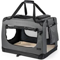 lionto sulankstoma šunų transportavimo dėžė kelionėms ir automobiliui, 50 x 34 x 36 cm