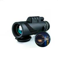 80x100 HD monokulinis teleskopas Zoom vandeniui atsparus plastikinis apvalkalas Profesionalus HD dienos / nakties matymas Camping mobiliojo telefono objektyvas black