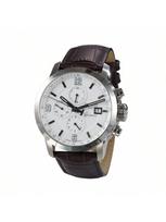 „Tissot“ mechaninis laikrodis, natūralios odos dirželis, atsparumas vandeniui iki 200 m, vyriškas modelis T055.427.16.017.00 ruda