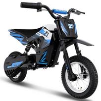 Elektrinis motociklas vaikams RCB - 36V/5.2Ah baterija - 12  ratai - 3 greičiai - 17 km - R9X Mėlynas mėlyna