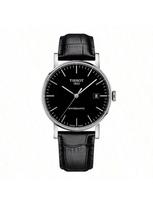 TISSOT Charm serijos kvarcinis trijų rodyklių laikrodis su datos rodikliu, minimalistinis vyriškas laikrodis, pagamintas Šveicarijoje, 40 mm T109.407.16.051.00 juoda