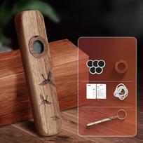 Kazoo Flute Crafted from Wood with Accessories for Camping Activities Style B