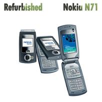 Atnaujintas originalus Nokia N71 mobilusis telefonas su 1 SIM kortele No charger pilka spalva