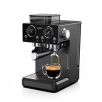 HIBREW H20 Espresso kavos aparatas 1350W 20Bar su įmontuotu malūnėliu ir pieno putų plakikliu, 20 lygių malimo reguliavimas, 1,8 l vandens bakelis juoda