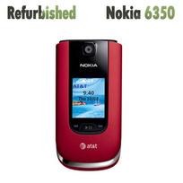 Atnaujintas originalus Nokia 6350 mobilusis telefonas su 1 SIM kortele No charger raudona