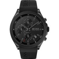 BOSS Velocity Juodas Silikoninis/Guminis Vyriškas Kvarcinis Laikrodis 1513720