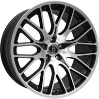 Ratlankis DIEWE WHEELS Fina NM R20x9 5x114.3 ET 34.13 CB 64.1 (Black Machined) (910 kg)