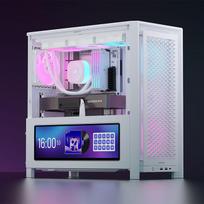 Corsair FRAME 4000D LCD RS PC-Gehäuse, Midi-Tower, ATX, ARGB, Tempered Glass - weiß | GECS-224 | 0840440408031