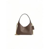 COACH Brooklyn 23 Logotipas Magnetinis Užsegimas Odinė Crossbody/Pečių/Rankinė - Moteriška ruda