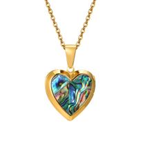 Vnox Women Locket Necklaces, Openable Heart Pendants, Stainless Steel Shell Photo Frame Necklace 45cm-50cm