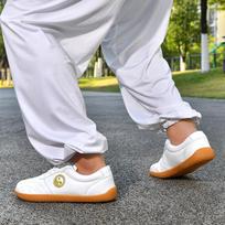 Tai Chi Batai Su Minkšta Oda Jaučio Sausgyslės Padu Tinka Ir Vyrams Moterims Atsparūs Dėvėjimui Varžybų Veikla Kovos Menų Praktika Vyriški 35 balta