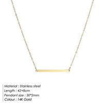 eManco Minimalist Chokers Necklace for Women Stainless Steel Necklace Women Dainty Gold Color Necklaces Jewelry