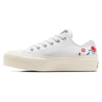Converse Chuck Taylor All Star Lift Platform Žemi Vasariniai Siuvinėti Moteriški Kedai Balti Egret Oops-Pink A10822C 37.5 white