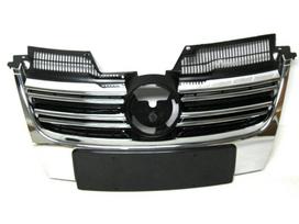 VW Golf V 05-10 KOMBI grotelės tarp priekinių žibintų DIDELIS numerio ženklas