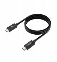 Kabel USB Kabel 2x USB-C USB TYPE-C do transmisji danych 40Gbps USB4 + ładowanie 100W / BC600 | SB11487 | 6974933561218