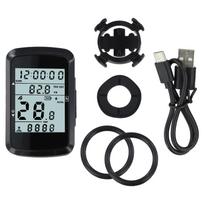 Belaidis GPS dviračio spidometras ir odometras su 2,4 colio LCD ekranu dviračiams computer+base