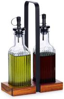 Aliejaus ir acto butelių rinkinys su stovu Vilde 2x190 ml