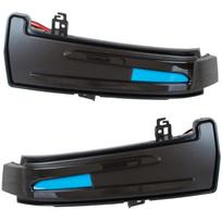 Mercedes X204 GLK-Class 08-15 left + right turn signal mirror SMOKED DYNAMIC LED 2 pcs. SET