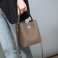 Bag Women's Crossbody Bag Women's Bucket Bag Genuine Leatherbags One Shoulder All-in-one Handbag Commuter Bag pilka