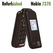 Atnaujintas Nokia Unlocked Original Nokia 7270 Flip GSM 2G mobilusis telefonas No charger sidabras