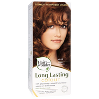 HAIRWONDER Ilgalaikiai plaukų dažai su 9 ekologiškais  ekstraktais,  raudonmedžio vario 6.45, 100 ml