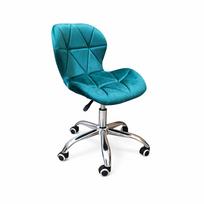 Extralink ARMCHAIR OFFICE CHAIR VELVET TURQUOISE